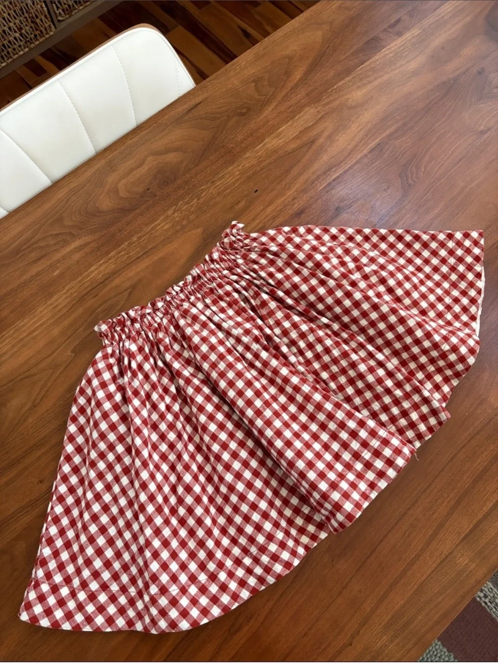Pink Chicken Girls' Theodore Skirt Gingham Size 8 Years